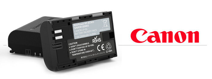 Baterías para cámaras réflex Canon