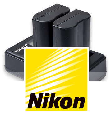 Baterías recomendadas para cámaras réflex Nikon