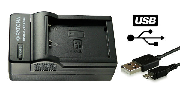 Cargador USB para baterías de cámaras