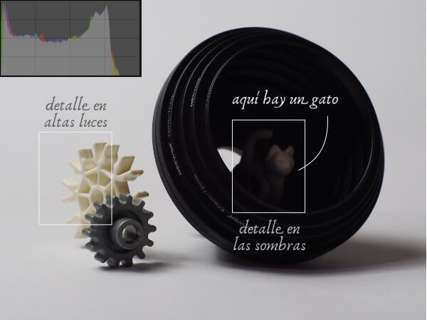 Rango dinámico - Ejemplo detalle luces