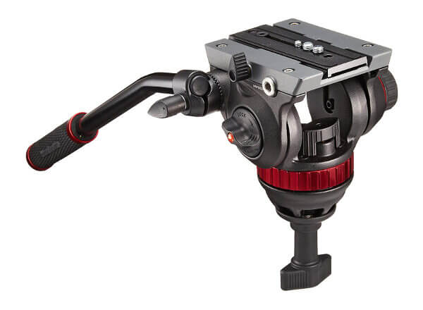 Cabezal fluido para video con base semiesférica