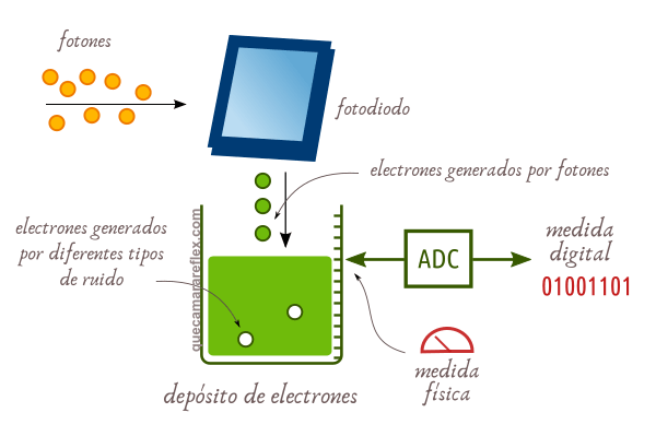 Funcionamiento sensor cámaras digitales