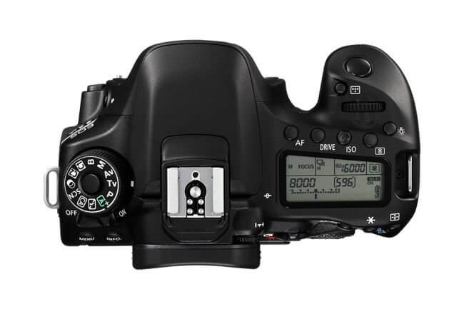 Canon 80D - Display superior