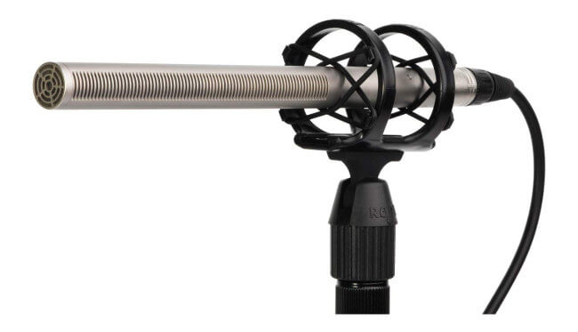 Micrófono shotgun para uso profesional