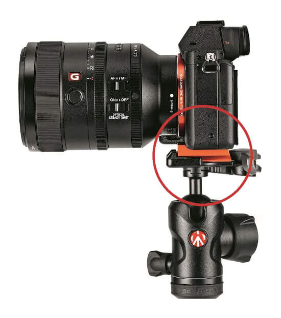 Placa liberación Manfrotto Befree alpha (para Sony)