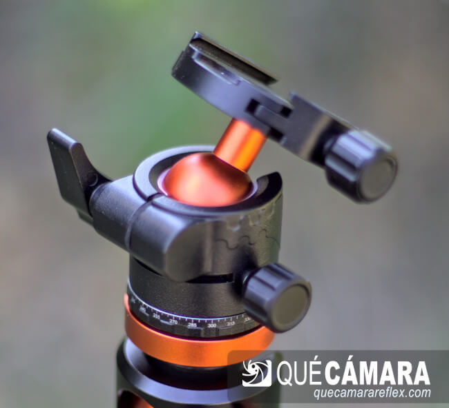 Trípode K&F Concept SA254T1 - Cabezal / rótula de bola