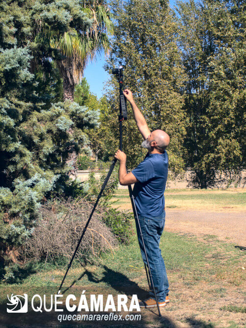 Trípode K&F Concept SA254T1 - Altura máxima columna extendida