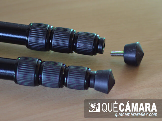 Trípode K&F Concept SA254T1 - Detalle pie de las patas