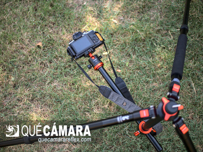 Trípode K&F Concept SA254T1 - Columna horizontal invertida a nivel del suelo