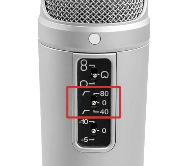 Micrófono - High Pass Filter / Low cut / Filtro paso alto