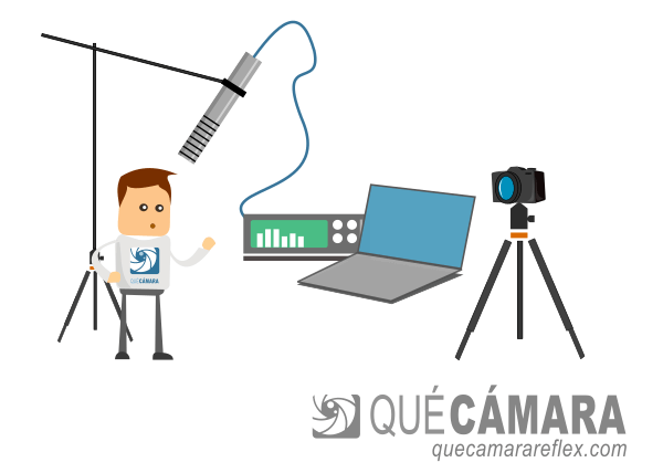 Micrófono shotgun / cañón en estudio