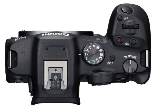 Cámara sin espejo Canon EOS R7 - vista superior