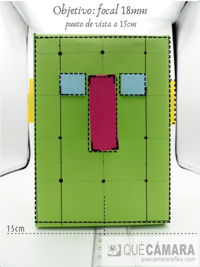 Deformación por perspectiva en caras - foto a 15cm
