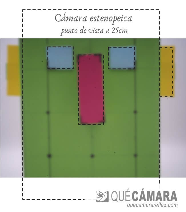 Deformación por perspectiva en caras - foto a 25cm focal: 45mm estenopeica