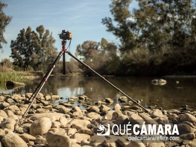 Trípode K&F Concept D255C4 - angulo de 45 grados