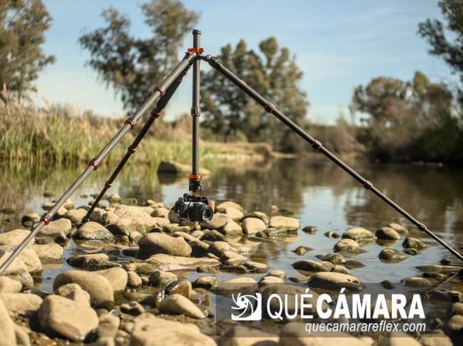 Trípode K&F Concept D255C4 - columna invertida