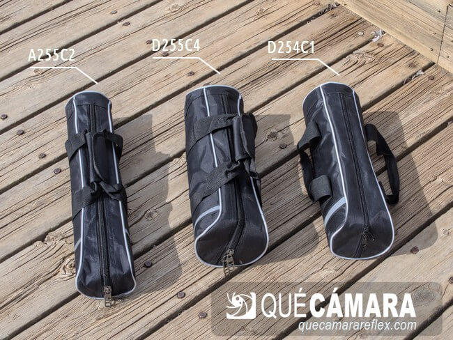 Trípode K&F Concept D255C4 - comparativa bolsas de transporte